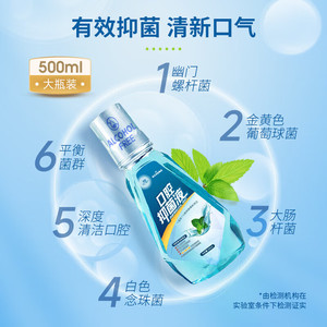Nuevo Enjuague Bucal Haier Enjoy, Refrescante Bucal con Sabor a Menta, Limpia sin Alcohol, Refresca el Aliento y Protege las Encías - Product Image 1
