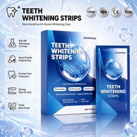Individuelles Logo Verpackung OEM ODM Private Label 6% HP & Perlenpulver Zahnaufhellungsstreifen entfernen sanft Oberflächenflecken für strahlendere Zähne