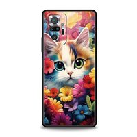 Coque de téléphone chat de détection mignon pour Xiaomi Redmi Note 13 12 5G 11 10 Pro Plus 4G 9S 9 8 7 9T 13C 12C 10C 9C 9A housse en Silicone souple