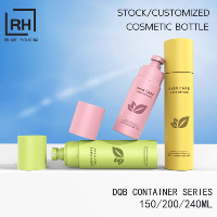 Botol Semprot Kosmetik Kosong Plastik PET Hitam Pink Mewah Daur Ulang Kustom OEM untuk Rambut, Tubuh, dan Wajah 240ml 150ml 200ml