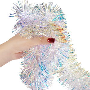 Hiasan Garland Natal Pink Biru Putih, Garland Metalik untuk Dekorasi Valentine, Ulang Tahun, Pernikahan, Pesta, Liburan, Perlengkapan Rumah - Product Image 6