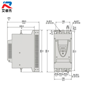 ซอฟต์สตาร์ทเตอร์ Altistart 22 ซีรีส์ ATS22C14Q รุ่นใหม่ สำหรับมอเตอร์แบบอะซิงโครนัส 230-440V 37-75kW 3 เฟส ATS22C14Q - Product Image 2