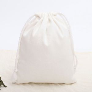 Pochette à cordon imprimée avec logo, emballage pour bijoux, sacs cadeaux, sac à cordon en coton pour cosmétiques, personnalisé - Product Image 2
