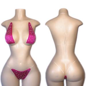 Ailangke Ingrosso 2023 Nuovo Stile Personalizzato Abbigliamento da Ballo con Strass Outfit <span class=keywords><strong>Sexy</strong></span> Esotico da Spogliarellista - Product Image 2