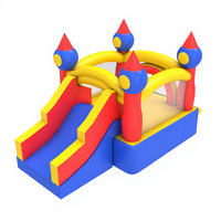 Castillo Inflable Mini WOLONG IC, Casa de Brinco de 7Lx3.5Wx3.6H, Material de PVC, Capacidad de 500 kg+, para 10-15 Niños, Uso en Interiores y Exteriores, Juego Infantil