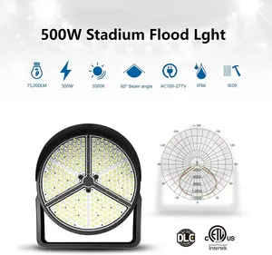 500W Stadium Flood Light Super Bright 75000lm IP65 Waterproof Outdoor Football Field High Mast Led Sports Light