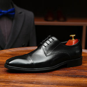 Chaussures de mariage pour homme en cuir fait main, à lacets, bout carré, en cuir de vache, respirantes, antidérapantes, grande <span class=keywords><strong>taille</strong></span>, Derby - Product Image 6