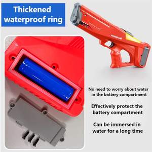 Pistolet à eau électrique Shark à prix réduit pour enfants, <span class=keywords><strong>jouet</strong></span> automatique, pistolet à eau à batterie, Super Soaker, étanche, puissant - Product Image 6