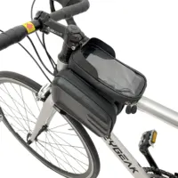 Sacchetto del telefono della bicicletta della borsa del telaio della bici della borsa del tubo superiore staccabile EVA MTB Touchscreen impermeabile ciclismo Hard Shell Navigation