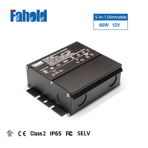 Ul ETL FCC 12 V Điện áp không đổi Hộp nối <span class=keywords><strong>TRIAC</strong></span> Dimmable chuyển đổi 60W dẫn lái xe - Product Image 1