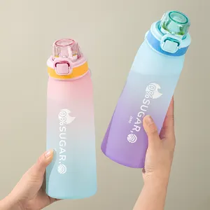 Produk baru 2024 700ml botol Air beraroma olahraga fitnes udara plastik buram dengan Pods rasa