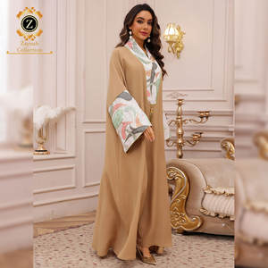 Zaynab Jalabiya Arabischer Golf Bestickter Großhandel Dubai Abaya Fancy Collection Frauen Dubai Ramadan Abaya Frauen Muslimisches Kleid - Product Image 5