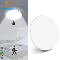 Cache-luminaire LED en plastique rond moderne pour intérieur 12W, étanche, pour lampe de chambre/plafonnier LED/plafonnier