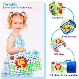 Bloc de construction de briques d'apprentissage STEM Jouets <span class=keywords><strong>Perceuse</strong></span> et tournevis Ensemble de blocs d'outils Ingénierie de la construction Jeux de blocs de construction Jouets - Product Image 4