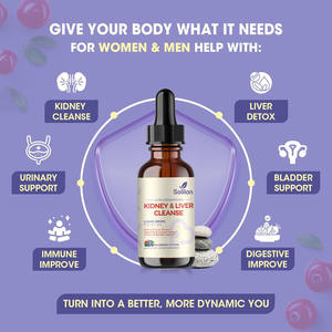 OEM علامة تجارية خاصة سوليلان مكمل عشبي كبد التخلص من السموم جهاز المناعة للبالغين OEM قطرات سائلة عن طريق الفم 60 لا للحوامل - Product Image 5