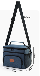 Insulated Reusable <b>Lunch</b> Box for Picnic Hiking Leakproof Cooler Tote <b>Bag</b> <b>With</b> Adjustable Shoulder <b>Strap</b> Promotion Gift - Product Image 3
