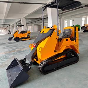 Professional Mini Compact <b>Wheel</b> Skid Steer <b>Small</b> Track Skid Steer with EPA CE 5 Engine for Construction Garden Use - Product Image 4