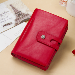 Contact's <strong>Bifold</strong> Genuine Leather Wallets for Women Wholesale Ladies Card Coin Wallet <strong>Purse</strong> - Product Image 2