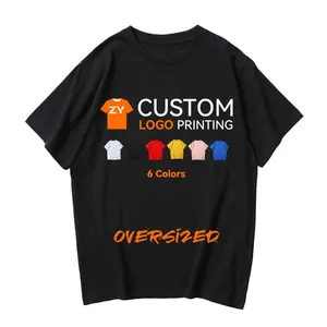 ZYtshirt 240Gsm Wholesale Supplier Unisex Custom T-Shirts Printing, Logo Design Embroidery Blank Cotton T Shirts