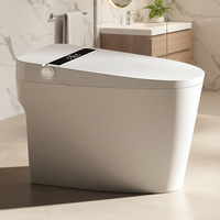 8824S Dayao WC monobloc intelligent à affichage LED, à poser au sol, allongé, avec siphon S-trap, éclairage nocturne, couvercle chauffant et télécommande