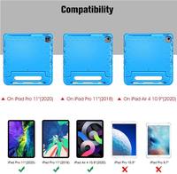 [Étui robuste anti-chute pour tablette] Coque HGD pour iPad Air 4/5 iPad Pro 11, poignée portable + béquille + rangement pour Apple Pencil