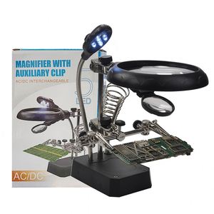 TE800 loupe lumière LED clip auxiliaire USB <span class=keywords><strong>batterie</strong></span> <span class=keywords><strong>rechargeable</strong></span> fer à souder électrique soudure réparation - Product Image 1
