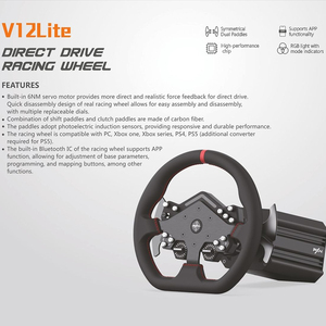 Mới PXN V12 Lite trực tiếp ổ đĩa lực lượng thông tin phản hồi chơi game đua xe tay lái cho PS4 Xbox loạt <span class=keywords><strong>PC</strong></span> trò chơi - Product Image 2