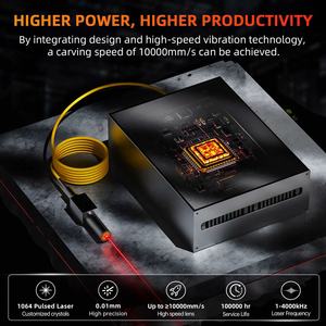 เครื่องแกะสลักโลหะแบบพกพา20W 30W อุปกรณ์เครื่องตัดขนาดเล็กเครื่องพิมพ์เลเซอร์มือถือ - Product Image 3