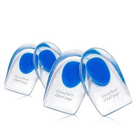 Coussinets de soutien pour talons en gel – Inserts en silicone absorbant les chocs pour soulager la douleur au talon (fasciite plantaire, tendinite d'Achille)