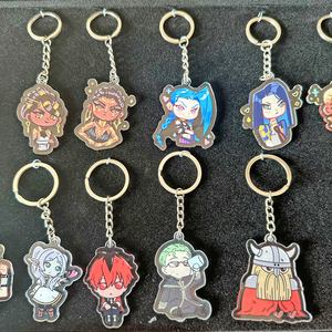 Tùy chỉnh nhựa Keychain làm cho thiết kế của riêng bạn Acrylic Keychain bán buôn tùy chỉnh Epoxy phim hoạt hình tùy chỉnh in Acrylic <span class=keywords><strong>keyrings</strong></span> - Product Image 5
