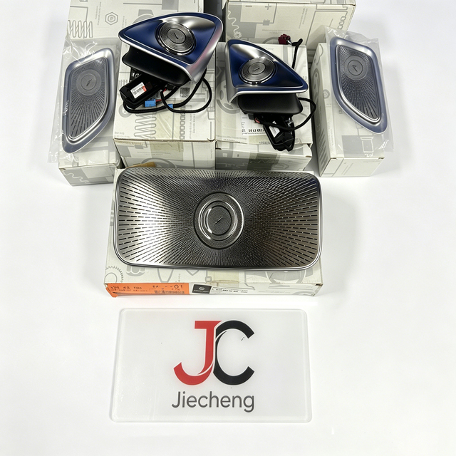 For Mercedes Benz S-Class W223 2021+ Burmester 4D Rotating Tweeter + Roof Surround Speaker Full Set 64 Color Ambient Light Plug