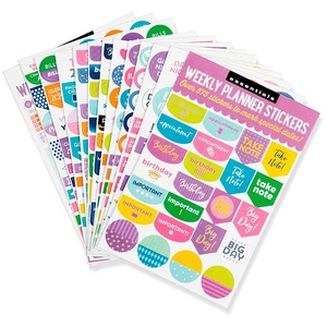 Fogli di Adesivi Decorativi Personalizzati per Planner e Diari, Adesivi con Lamina Dorata e Taglio Kiss-Cut - Product Image 2