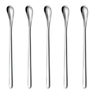 Cuillère à shilajit en acier inoxydable à long manche de qualité export, non toxique et compatible lave-vaisselle, écologique pour les compléments alimentaires - Product Image 1