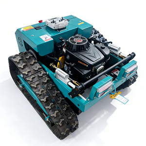 Robot tondeuse industriel sur chenilles autopropulsé télécommandé à rotation 360° et rayon de braquage 180° pour l'entretien des arbustes de jardin - Product Image 5