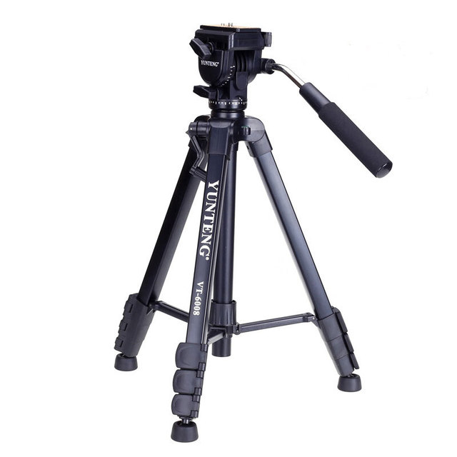 Yun Teng VT-6008 Portable and Flexible DSLR Camera Tripod DF Wholesale Foldable Photographic Equipment