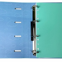 Carnet en cuir à anneaux avec logo personnalisé, reliure à anneaux en caoutchouc 4D, classeur de papeterie A4 A5, fabrication de classeurs à feuilles mobiles, couverture rigide en PP