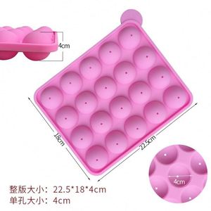 Cupcake <b>Baking</b> Mold Cake Stick Mold Tray Lolly Party Cavity <b>Silicone</b> 20 Pink Moulds Custom OEM & ODM - Product Image 6