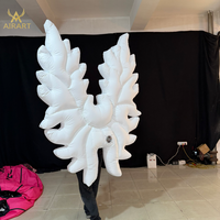 Ailes de papillon gonflables personnalisées de 2,5 m avec souffleur, accessoire de défilé et de fête, ballon lumineux à LED