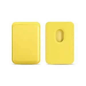 Custom carte di credito PU magnetico porta portafoglio per iPhone 11 14 13 12 pro max accessori per telefono portafoglio magnetico in pelle