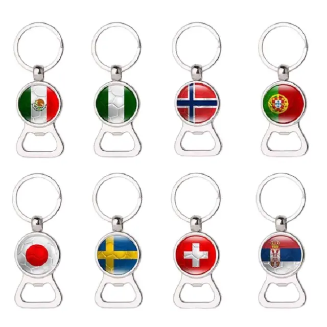 2022 Novelty Stainless Keychain Football Bottle Opener Keychain