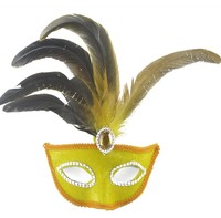 Masque de carnaval vénitien amusant pour cosplay, masque de fête à plumes pour Mardi Gras, accessoires de fête, décoration de Noël
