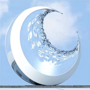 Venta al por mayor de lujo al aire libre metal modernista abstracción escultura de árbol de acero inoxidable para <span class=keywords><strong>la</strong></span> ciudad - Product Image 5