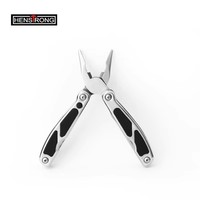 Pince multifonction industrielle Henstrong 11-en-1 en acier inoxydable, couteau de poche pliant, ciseaux, scie, tournevis, camping, OEM