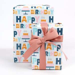 Envoltura de regalo de cumpleaños colorida de alta calidad, 80g, diseños divertidos de papel tisú para celebraciones memorables - Product Image 4