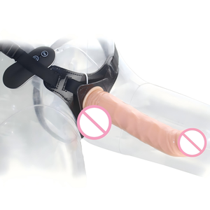 Vibromasseur à sangle 10 fonctions, courbé, en TPE et ABS, réglable, à piles, jouet intime pour couples APHRODISIA - Product Image 3