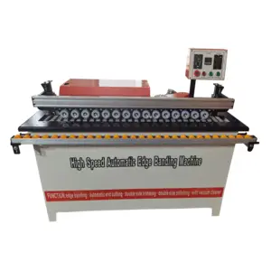 high speed automatic bander cabinet edge banding machine with gluing trimming cutting polishing all in one woodworking machinery