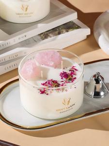 Bougie <span class=keywords><strong>en</strong></span> cire de soja parfumée à la <span class=keywords><strong>jasmin</strong></span> et à la lavande personnalisée pour les bars Cadeau idéal pour un mariage ou la fête des pères - Product Image 3