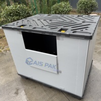 Couvercle de palette en plastique HDPE 1200*1000mm pour boîte de stockage Conteneur d'expédition