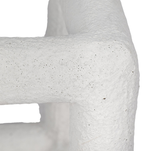 Scultura quadrata aperta testurizzata, ornamento geometrico moderno per tavolino da caffè e mensola decorativa - Product Image 4