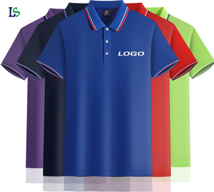 Logotipo personalizado Barbero solapa Polo cuello ropa de trabajo Publicidad cultura corporativa camiseta con manga corta - Product Image 1